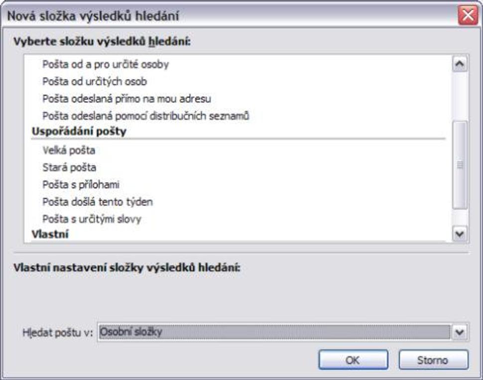 Preddefinované možnosti