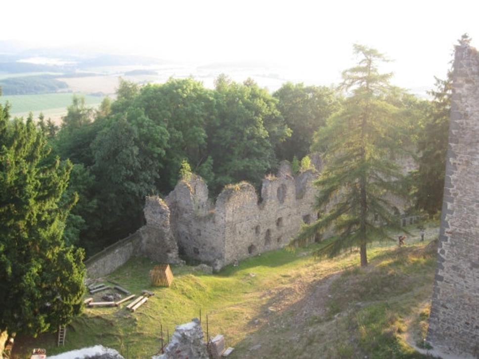 Pohľad z hornej veže.