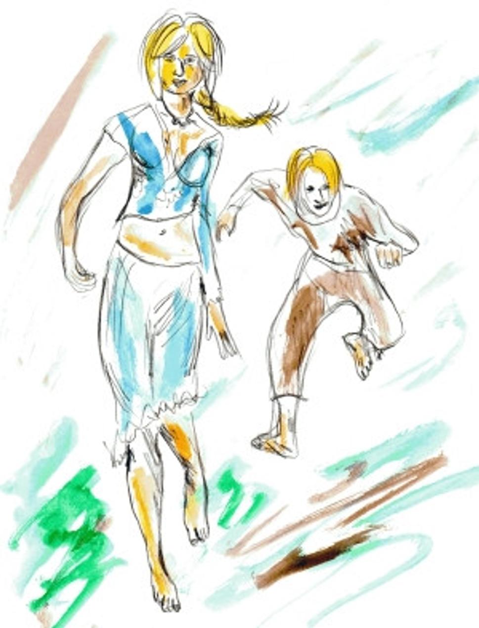 ilustrácia Ivan a Vasilisa na úteku