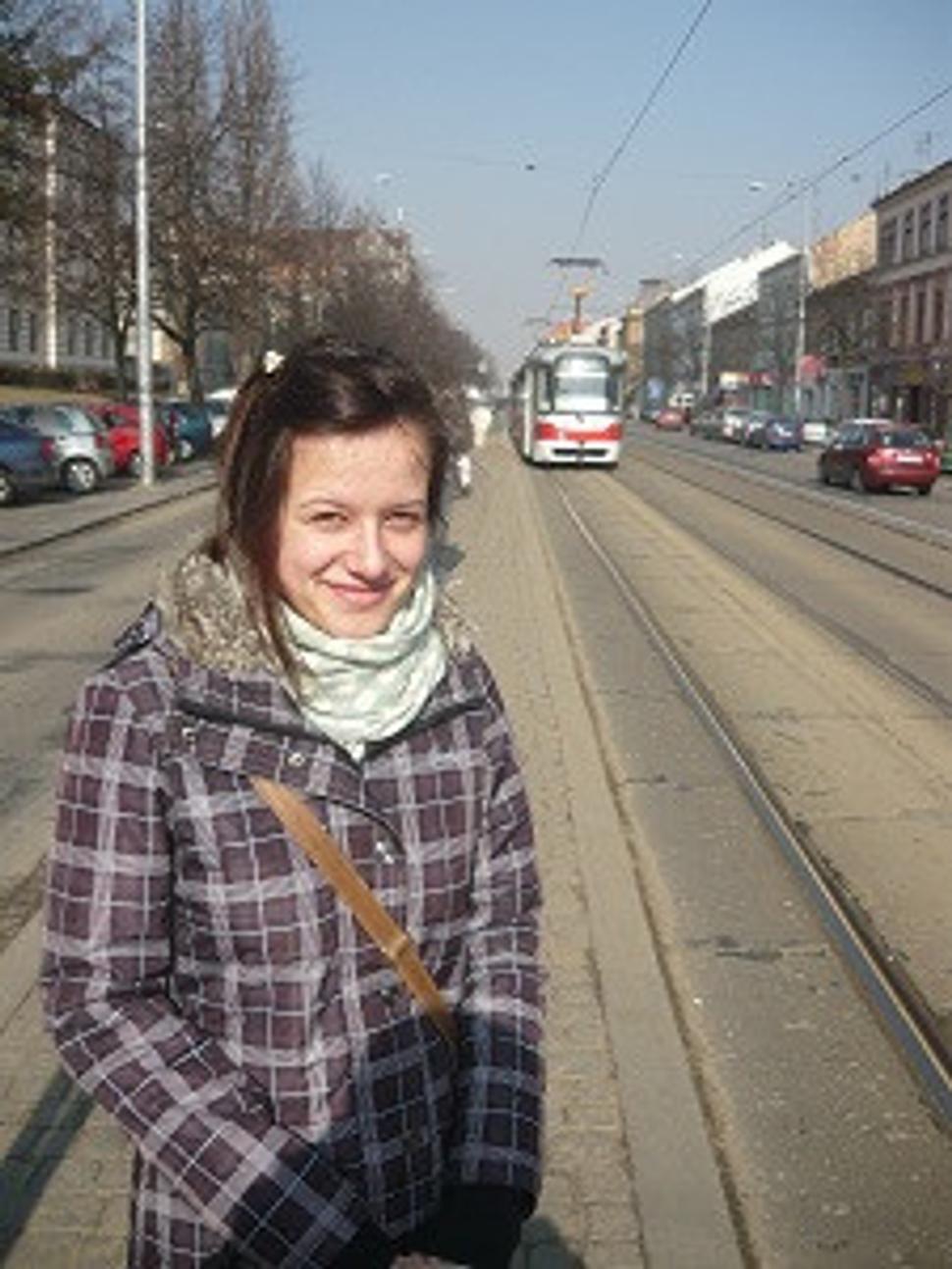 Gabika a "šalina" (električka)