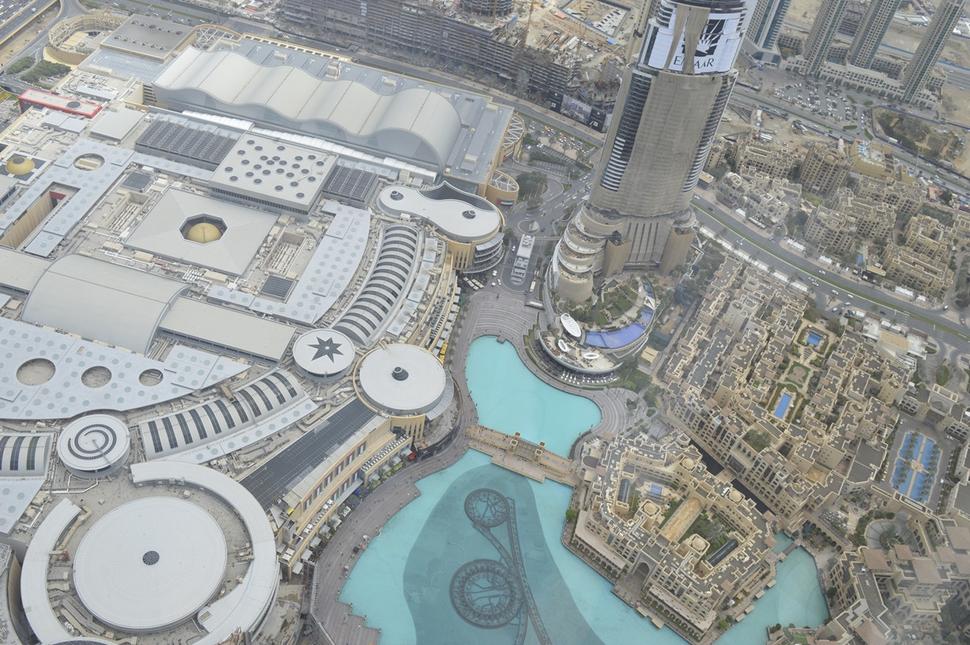 Pohľad na Dubai Mall z výšky