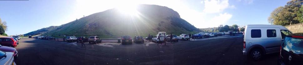Arthur´s seat z pohľadu z dola
