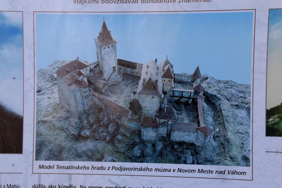 historická podoba hradu Tematín