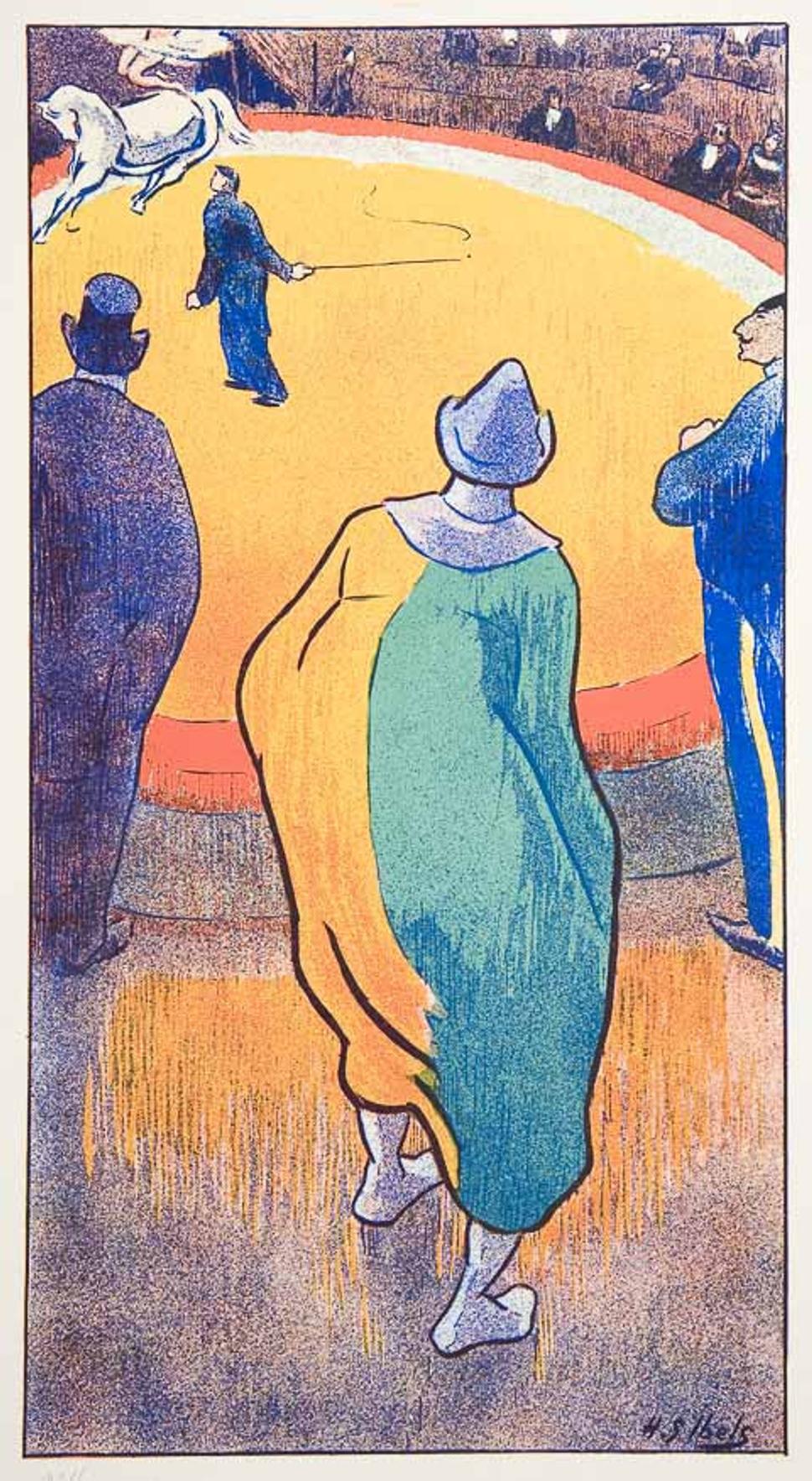 V cirkuse - cirkusová aréna (zdroj: http://mnk.pl/wystawy/grafika-francuska-od-impresjonizmu-do-art-nouveau)