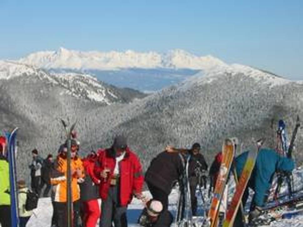 Pohľad na Vysoké Tatry z Lukovej (1670 m.n.m.)
