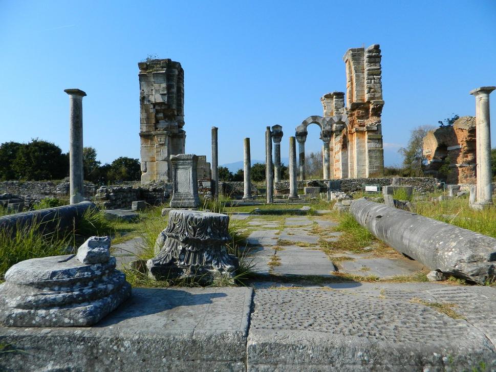antické Filipy (Krenidés-Philippi) neďaleko mesta Kavala