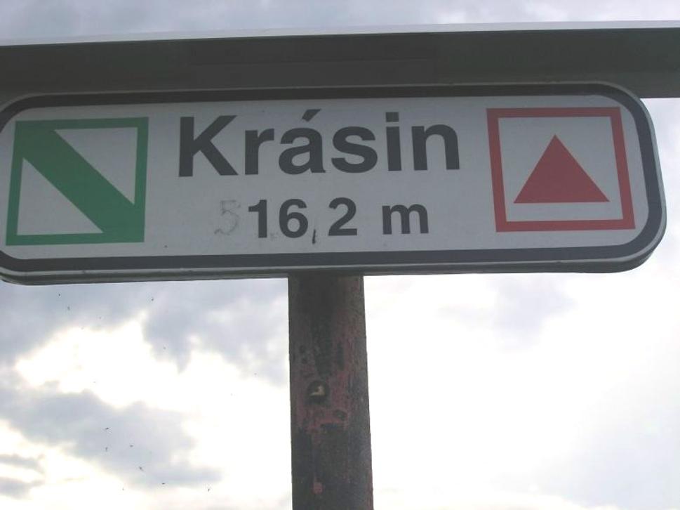 Krásin - vrchol