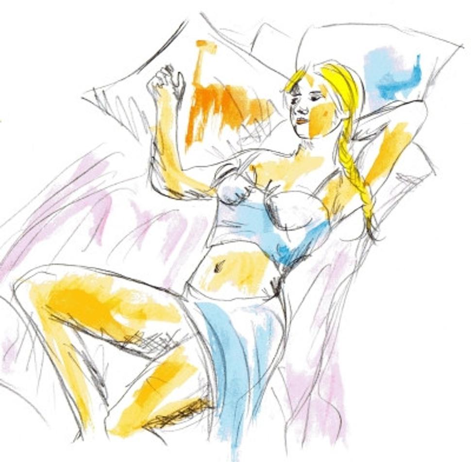 ilustrácia Vasilisa ležiaca