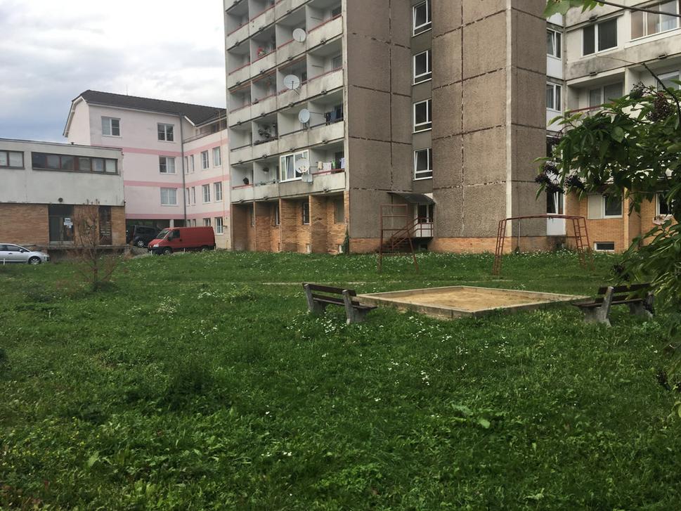 súčasná podoba vnútrobloku Štefánikova - Hviezdoslavova, resp. Kúpeľná