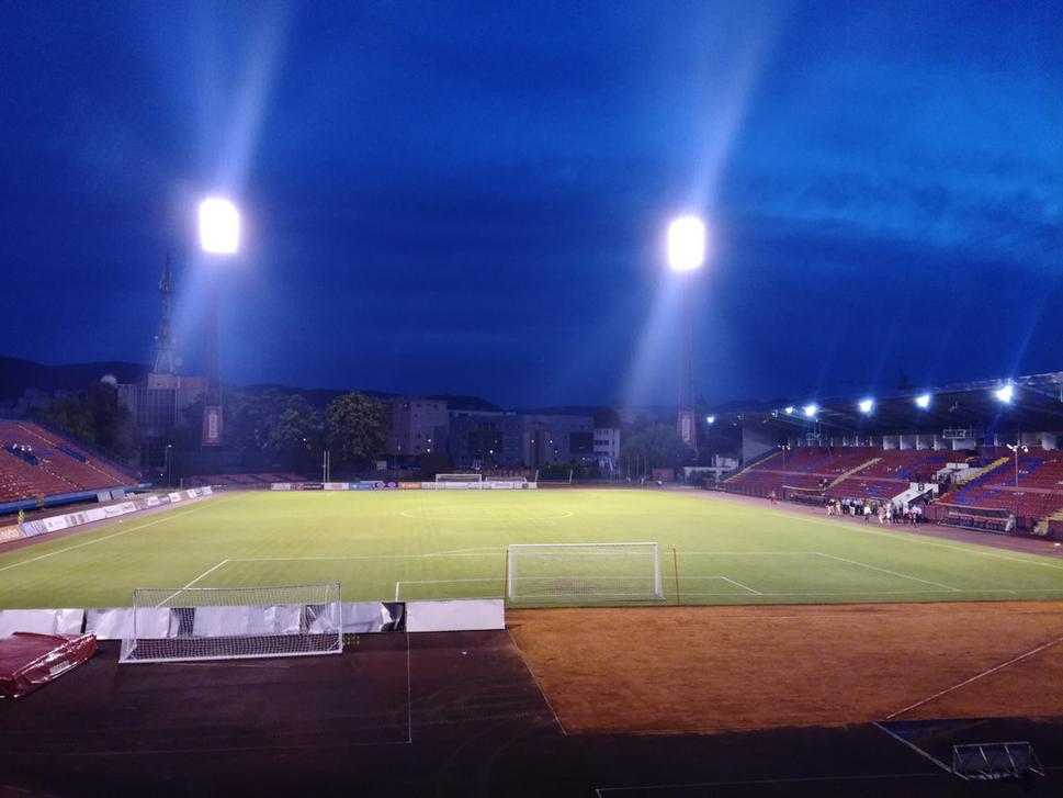 Na štadióne Gradski.