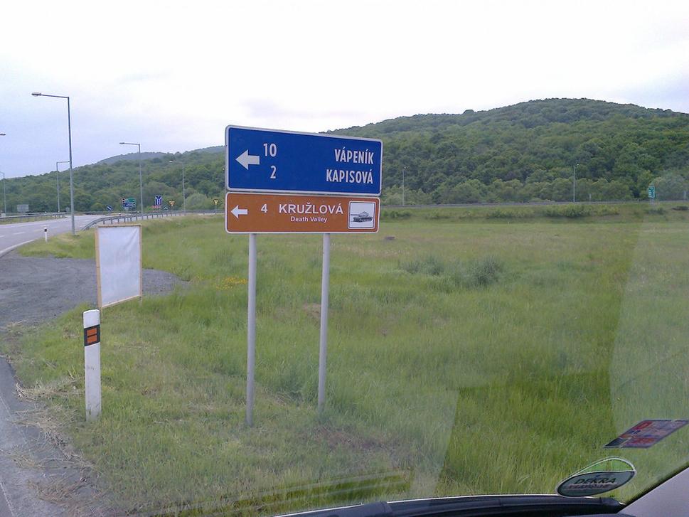 Svidník - značka na Údolie smrti