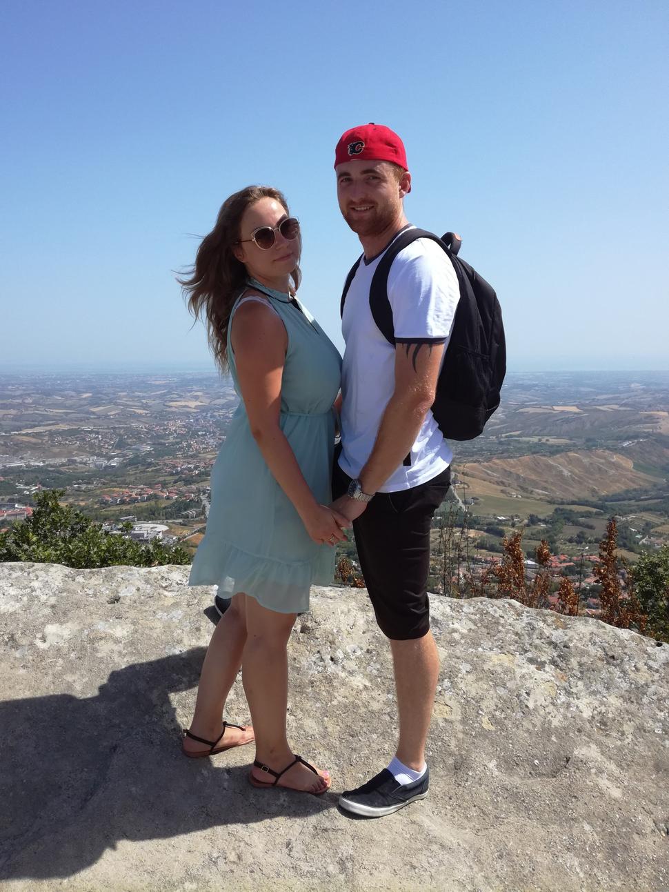 Na hore Monte Titano.