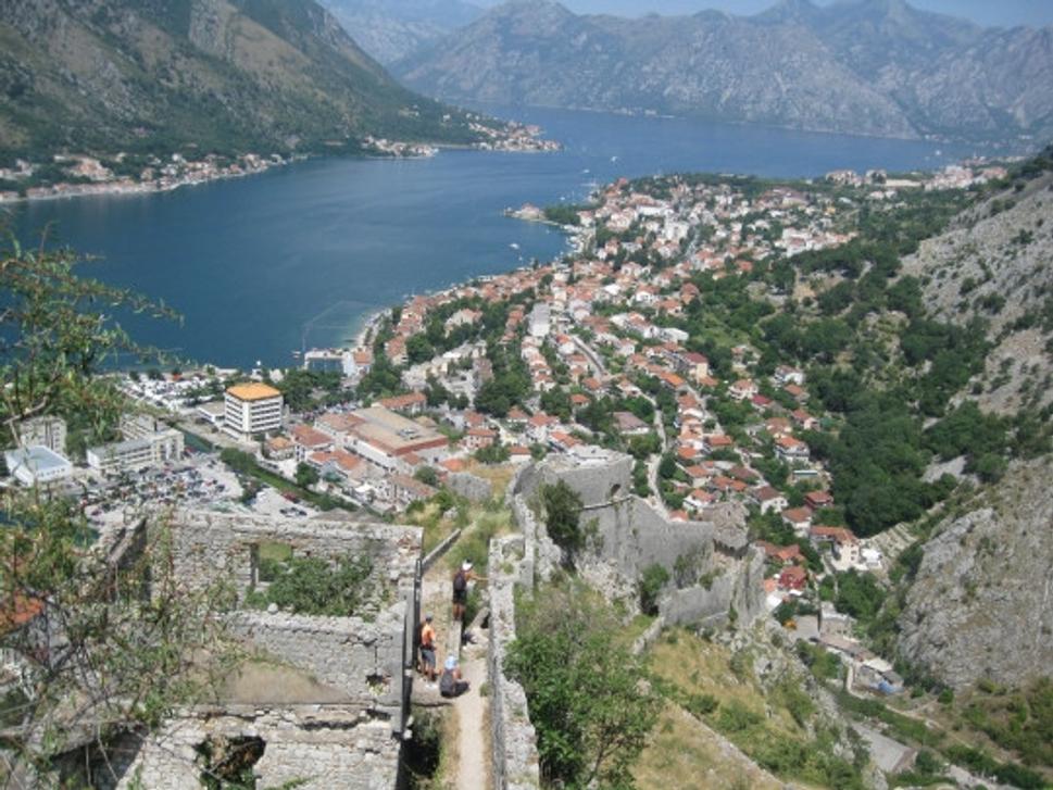 Výhľad na mesto Kotor.