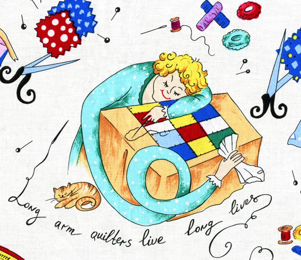 Quilterky s dlhými rukami žijú dlhšie. (Long arm quilters live long lives)