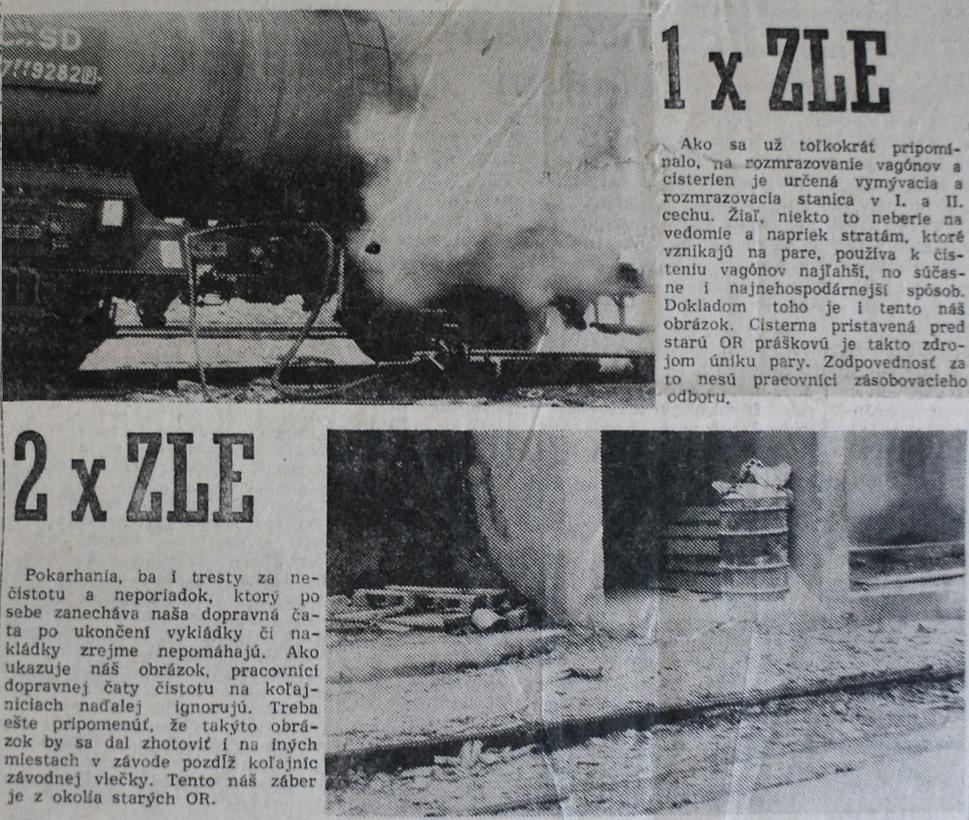 nedostatky zapríčinené ľahostajnosťou pracovníkov