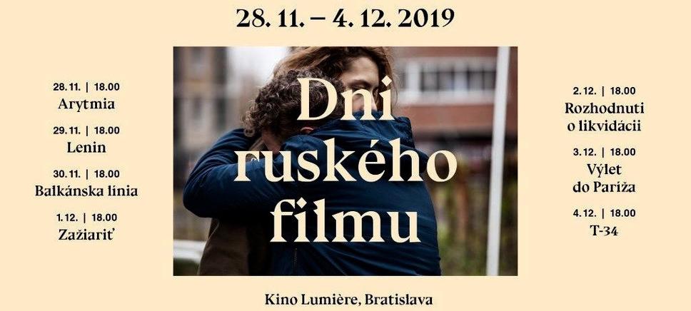 • Pozvanie na Dni ruského filmu v Kine Lumière. •