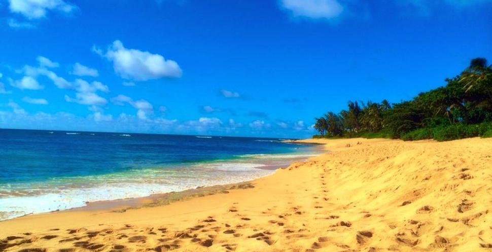 Jedna z pláží na ostrove Oahu/ North shore a oblasť, ktorá je rajom surfistov pre svoje dokonalé vlny.
