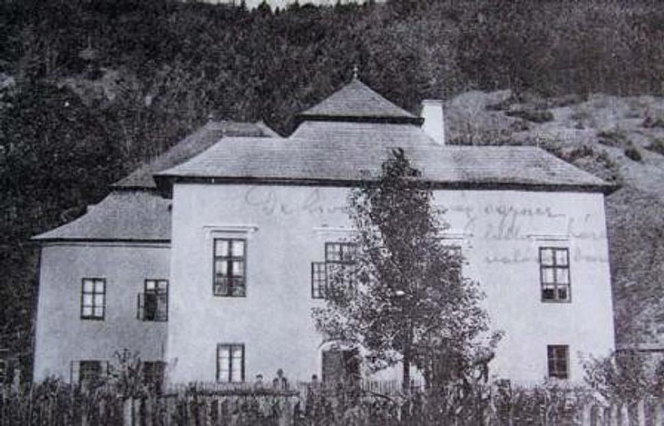 Dobová fotografia Franklinovského kaštieľa zo začiatku 20.storočia