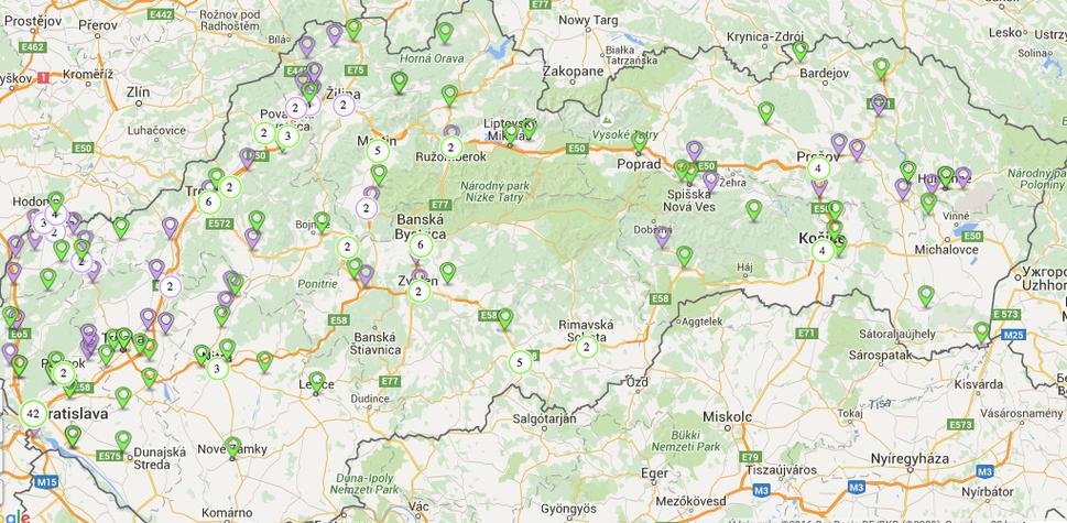 Mapa kandidátov na poslanca zo Slovenskej demokratickej a kresťanskej únie (SDKÚ-DS) a zo Slobody a solidarity (SaS)