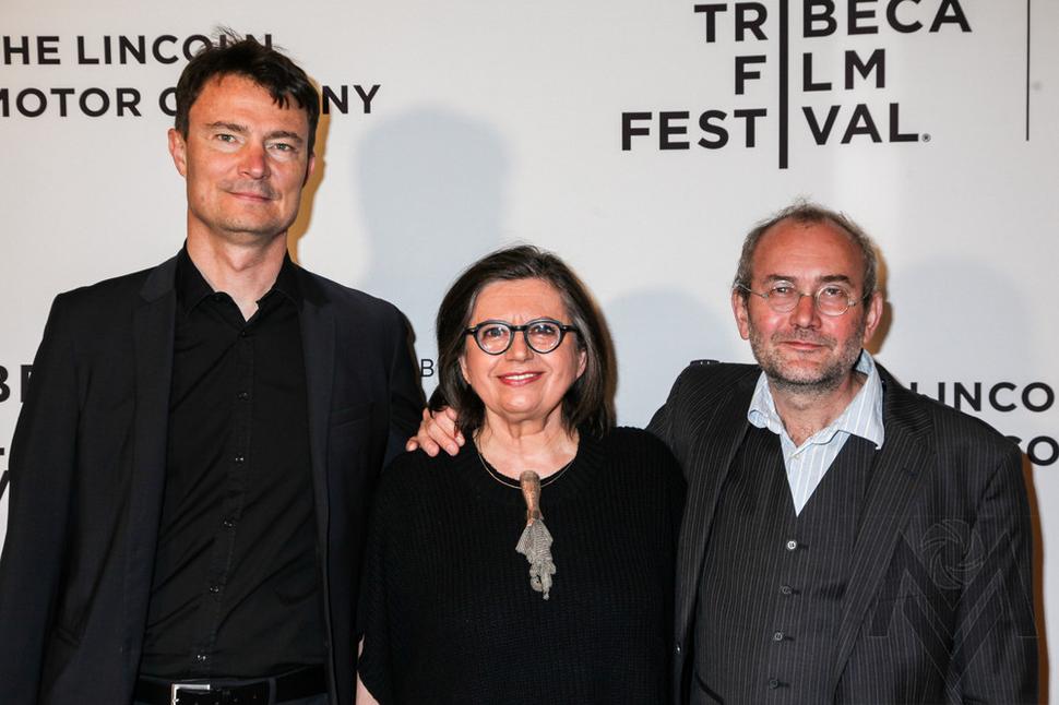 NEW YORK, NY - APRIL 23: Producer Pavel Strnad, actress Zuzana Kronerova and director Bohdan Slama attends 'Ice Mother' Premiere during the Tribeca Film Festival 2017 at Cinepolis Chelsea at 60 West 23rd St on April 23, 2017 in New York City.