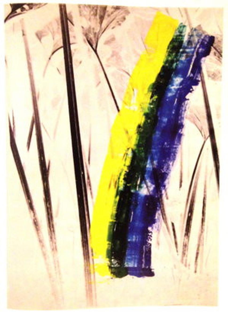 Michal Kern: Ateliér v prírode (maľba na fotografii, 1982).