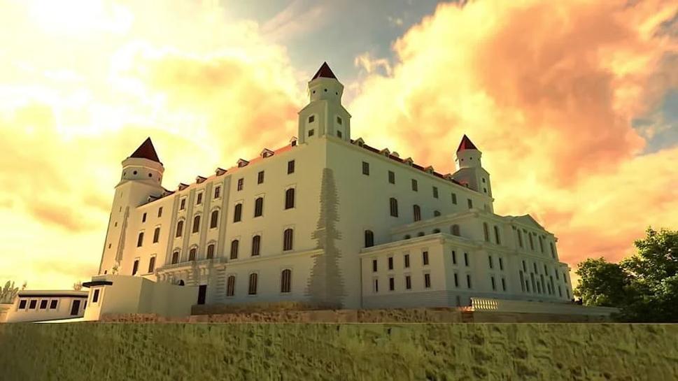 3D rekonštrukcia nového paláca na Bratislavskom hrade