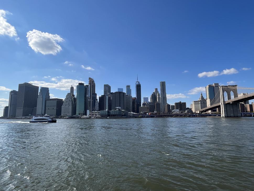 Manhattan a Brooklyn Bridge