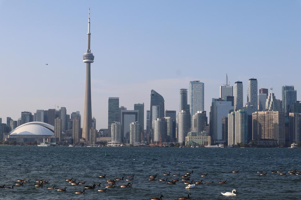 Panoráma Toronta zo Centre Island