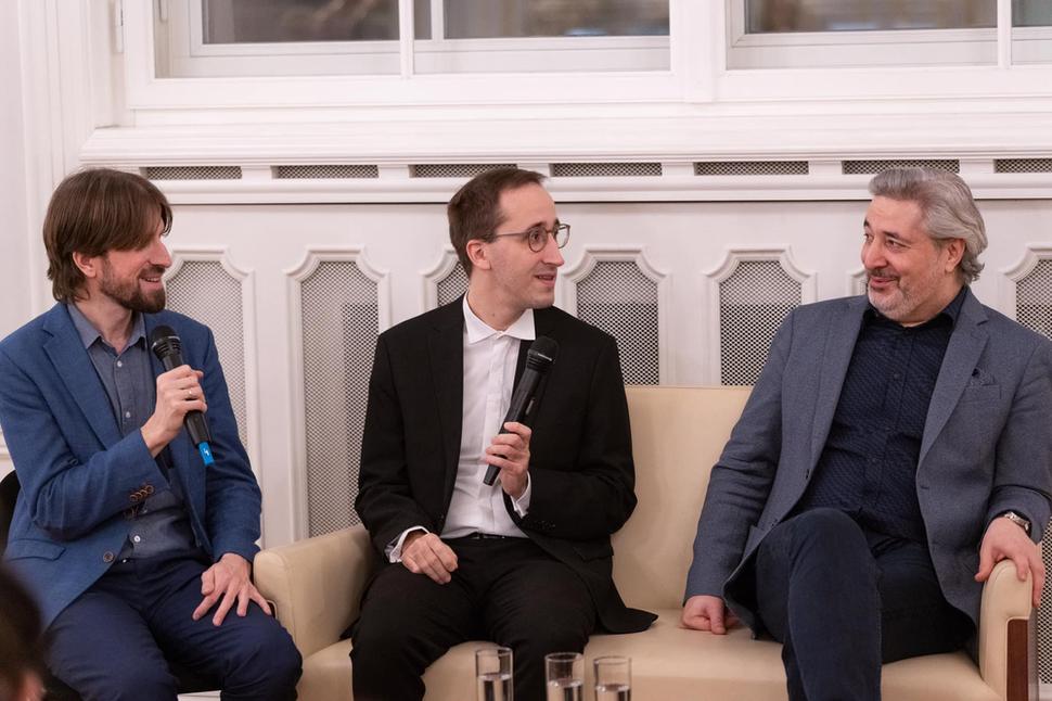 Stretnutie pred koncertom: zľ. Juraj Bubnáš, Lovre Marušić a Daniel Raiskin