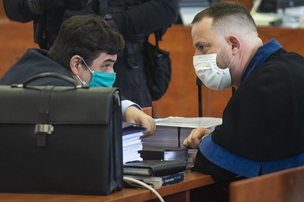 Marian Kočner and his lawyer Marek Para