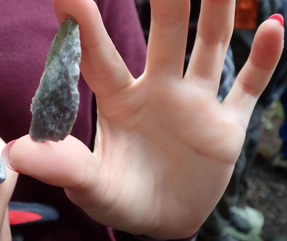 A flint tool.