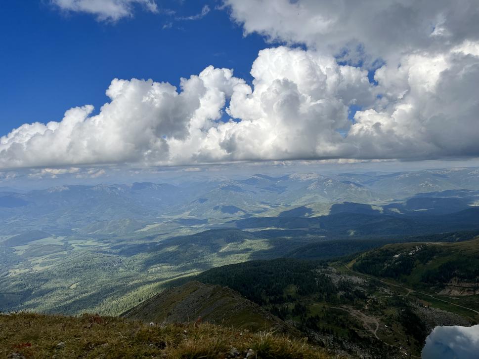 Vo výške oblakov. Západný Altaj, Kazachstan.