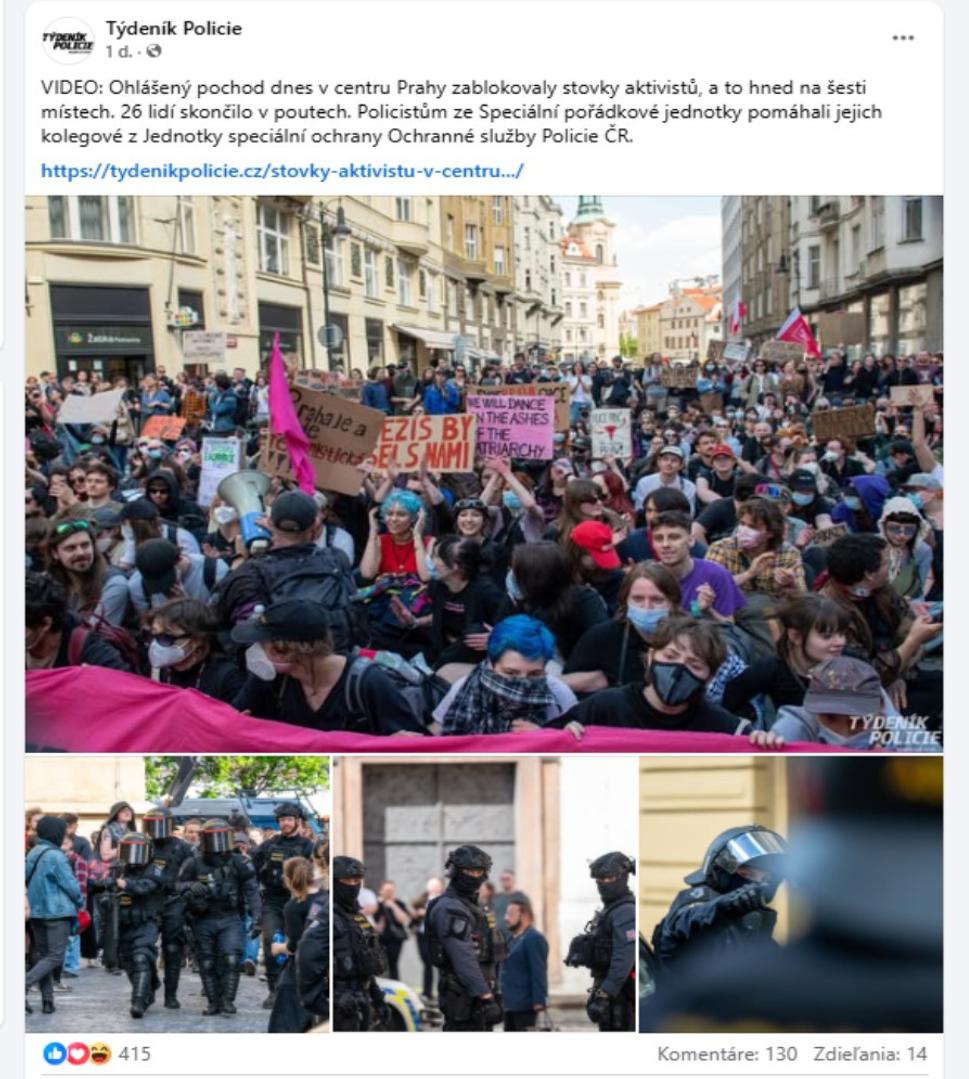 "Antifašisti" zablokovali ulice na šiestich miestach. Polícia odviedla v putách takmer tri desiatky ľudí, ktorí odmietli uvoľniť priestor.