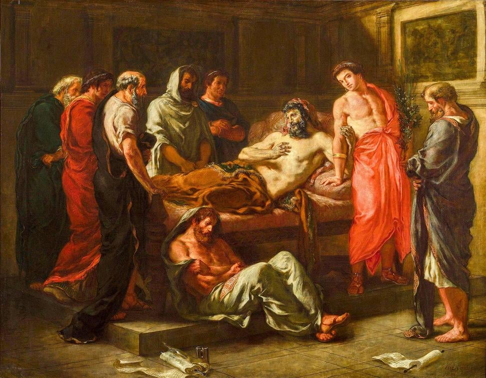 Eugène Delacroix, - Posledné slová cisára Marka Aurélia