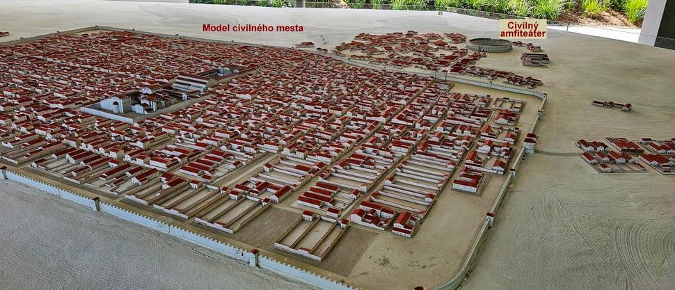 Model civilnej časti mesta.