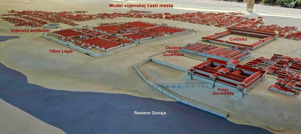 Model Canabae legionis – Antického vojenského mesta.