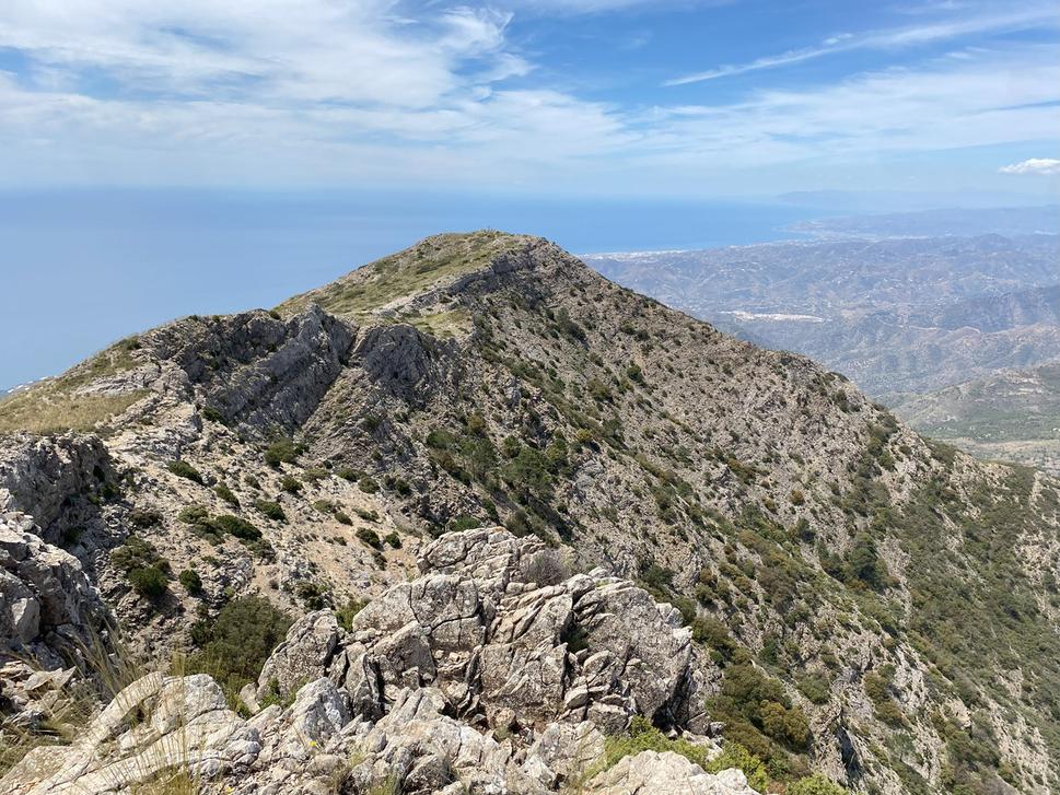 Vrchol Pico del Cielo.