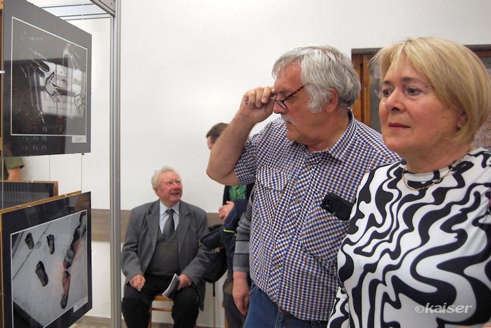 Na výstave nechýbal ani Stanislav Harvančík fotograf dravých vtákov Slovenska