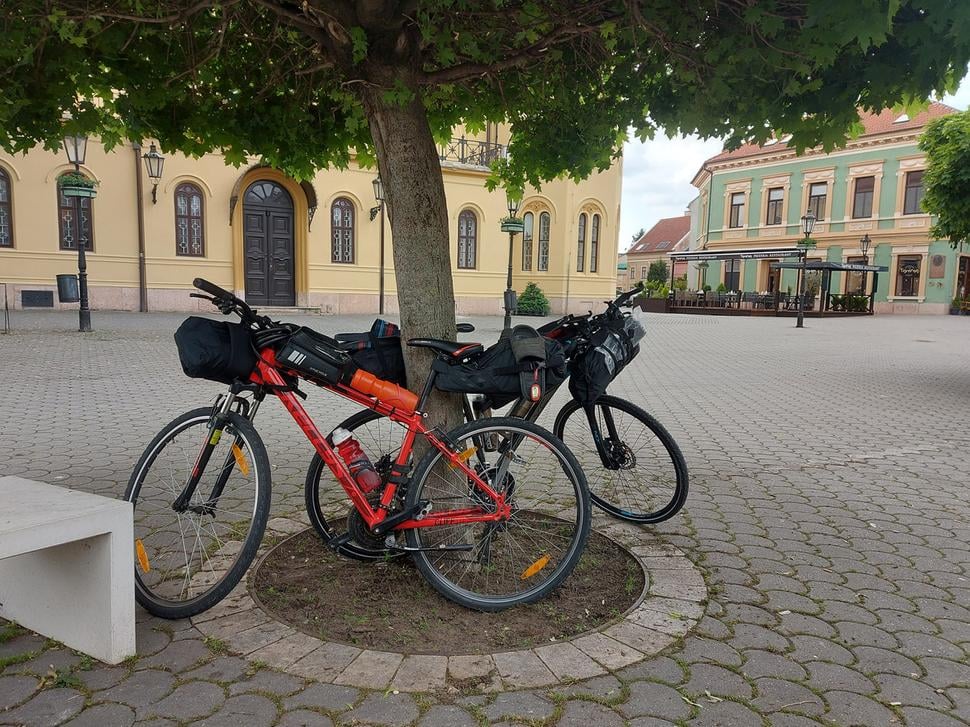 Naša prvá zastávka v Komárne.