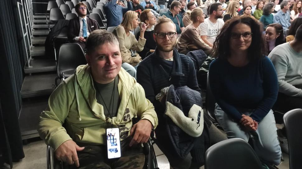 Ja s Marcelkou a mojím osobným asistentom Robom