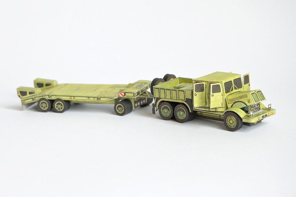 Tatra 141 + podvalník P32 (W57+43, 1:100, Milan Weiner, WDS 1992)