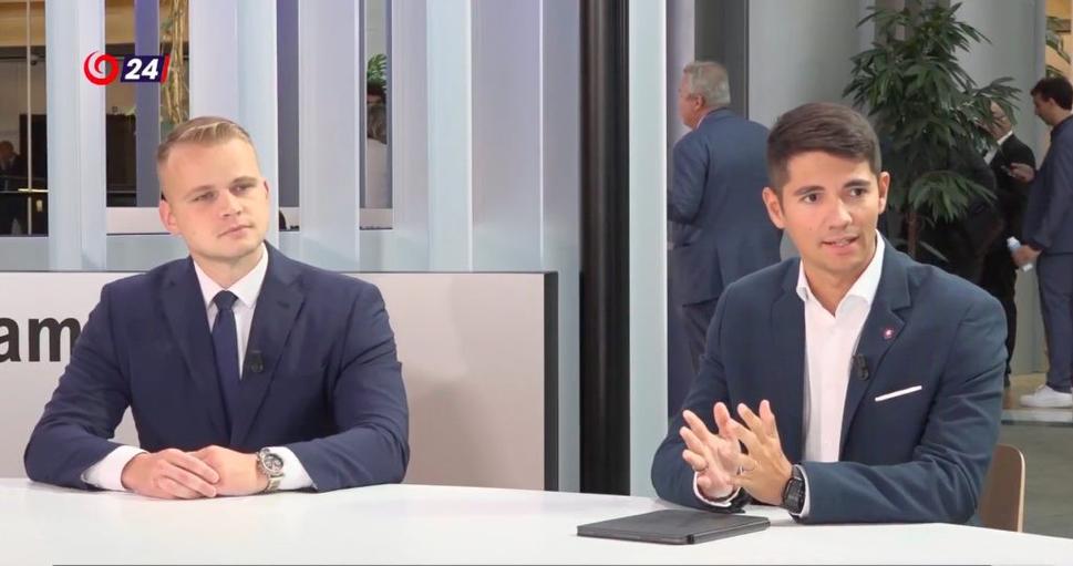 Milan Mazurek a Erik Kaliňák spoločne v televízii Joj 24
