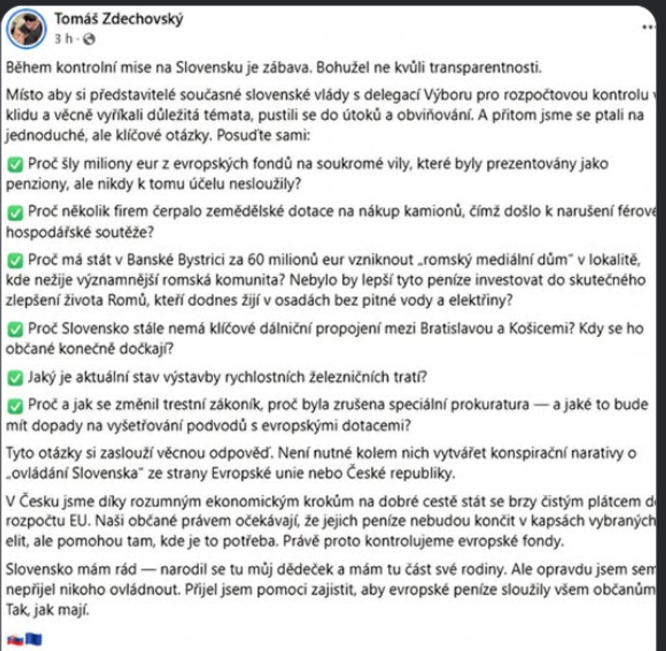 FB p.Zdechovského 27.5.2025
