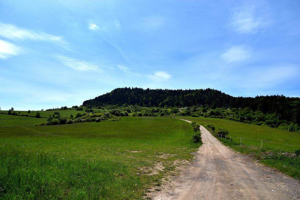 poľná cesta smerom k ranču