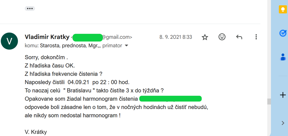 Čistenie cesty 2021 .