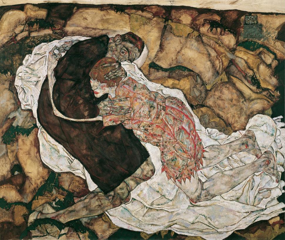 Egon Schiele: Smrť a dievča, Österreichische Galerie Belvedere
