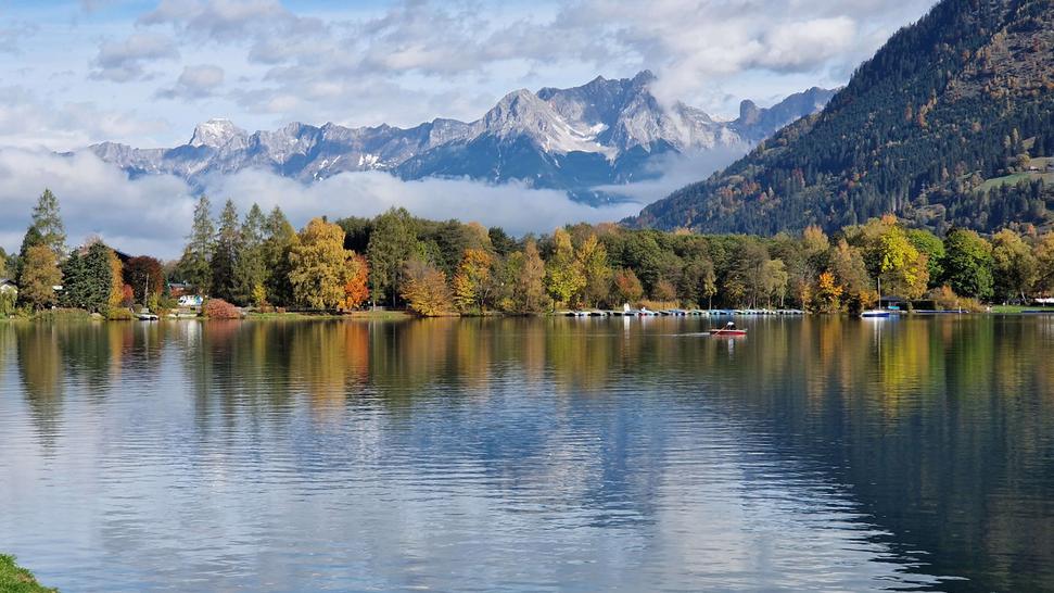 Jazero Zeller See. Autor: Ľubor Šešera, licencia: CC BY-SA 4.0.