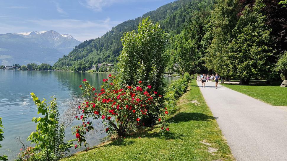 Promenáda Zell am See. Autor: Ľubor Šešera, licencia: CC BY-SA 4.0.