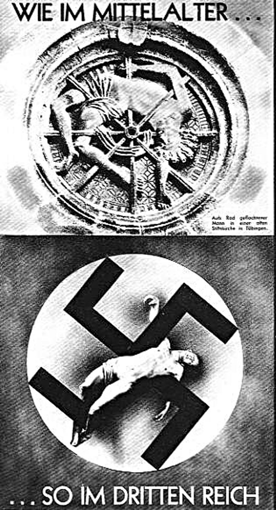 John Heartfield, 1934. Osemnásť rokov sa už nevolal Helmut Hertzfeld a žil v exile v Československu. Podľa jeho fotomontáži je jasné prečo a kvôli komu