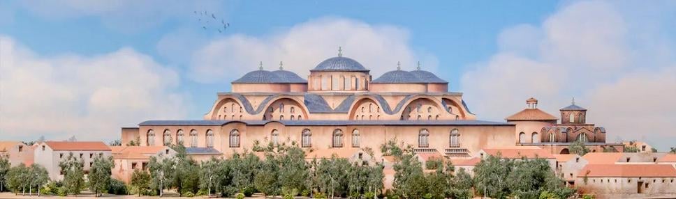 Digitálna 3D rekonštrukcia kostola Svätých apoštolov, jedného z najväčších a najdôležitejších kostolov v Konštantínopole v byzantskej dobe, ktorý bol druhý najväčší po chráme Hagia Sofia.